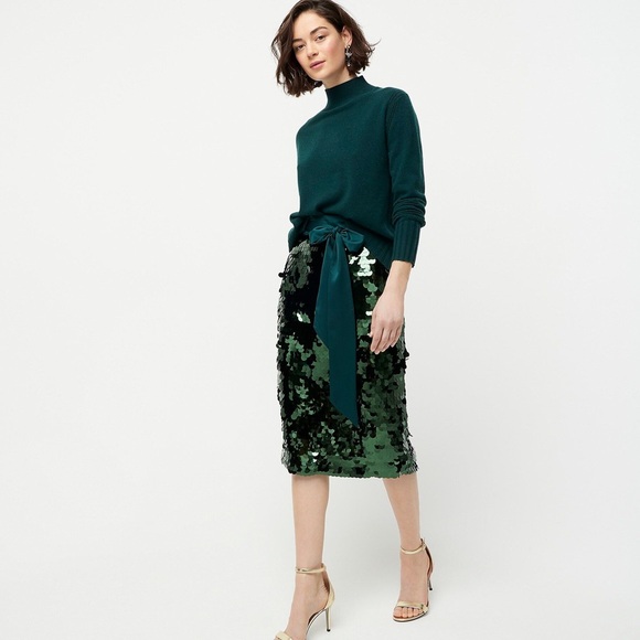 J. Crew Dresses & Skirts - NWT J.Crew Satin-bow paillette sequin skirt